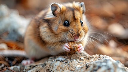 A standing and moving hamster, Transparent background