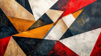 Sharp Angles and Contrasting Colors Abstract Background