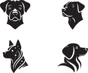 Dog Silhouette Vector Illustration