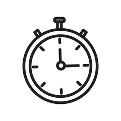 Timekeeping Icon for Stopwatches, Sports Timing, and Precision Measurement
