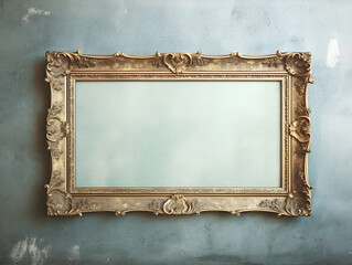 Photo Frame design, Vintage and antique picture frame, Photo frame album mockup, photo frame on wall