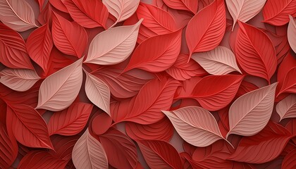 textura de hojas rojas  de &aacute;rbol en 3d ( imagen 12)