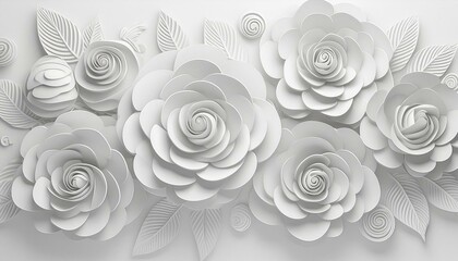 Textura 3d de rosas blancas  (imagen 40)