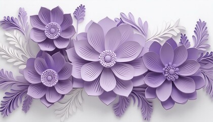 Textura 3d de flores moradas (imagen 12)