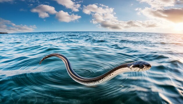 snake in the ocean
