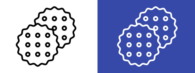 Savory Crackers Icon for Snack Foods, Party Platters, and Culinary Delights