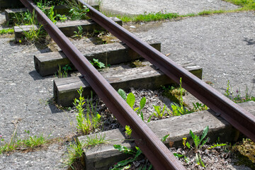 railway rails, classic railway tracks