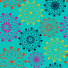 Vector. Perforated geometric patterns Papel Picado pattern. Hispanic Heritage Month. Polygonal seamless pattern for poster, cover, social network; for textiles, wallpaper, packaging, wrapping paper.