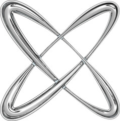 Y2K Metallic Chrome 2000s Retro Vintage PNG Graphic Element 