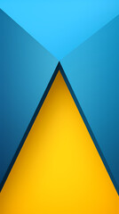 Blue and yellow geometric pattern background