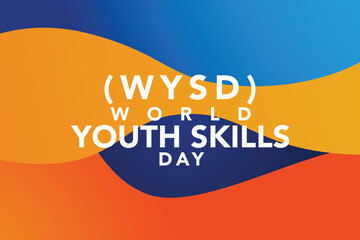 World Youth Skills Day vector. Graduation hat silhouette icon vector. Education and knowledge icon set vector. Research and engineering symbols. July 15. Important day