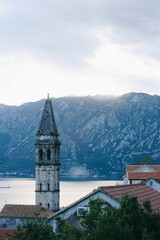 Fototapeta premium church in boka Kotor bay