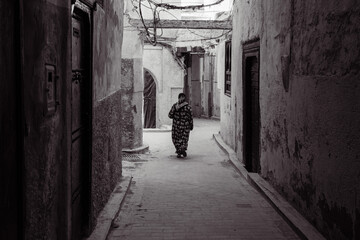 person walking in the street