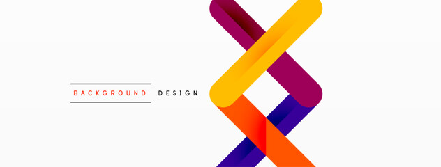 Colorful lines with shadows. Geometric background design. Vector Illustration For Wallpaper, Banner, Background, Card, Book Illustration, landing page