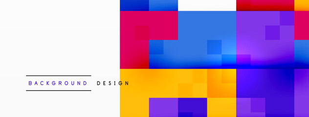Dynamic colorful squares background. Vector Illustration For Wallpaper, Banner, Background, Card, Book Illustration, landing page