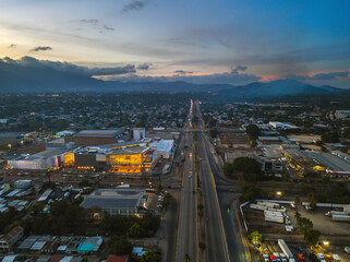 City of San Pedro Sula Second Peripheral Ring first street northbound highway