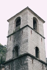 Fototapeta premium Ancient tower in Kotor in Montenegro 