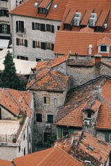 Fototapeta premium Tiled roofs of Kotor Montenegro 