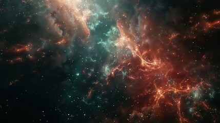"Abstract Space Background with Galaxy Stars. Illustrating the Concept of Galaxy, Fantasy, and Universe."