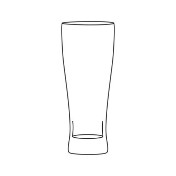 recommend clip art: Continuous single line art drawing of wine glass outline beverage element vector illustration