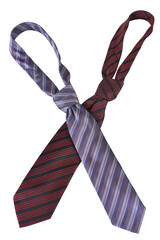 men's tie accessories for formal wear business concept fashion elegance isolated on white background