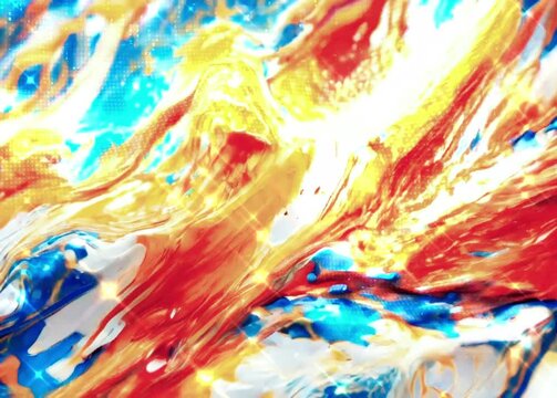 luxury watercolor or alcohol ink marble digital background or texture design of dutch flag colors motion