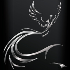 silver phoenix illustration