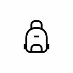 backpack bag handle school icon