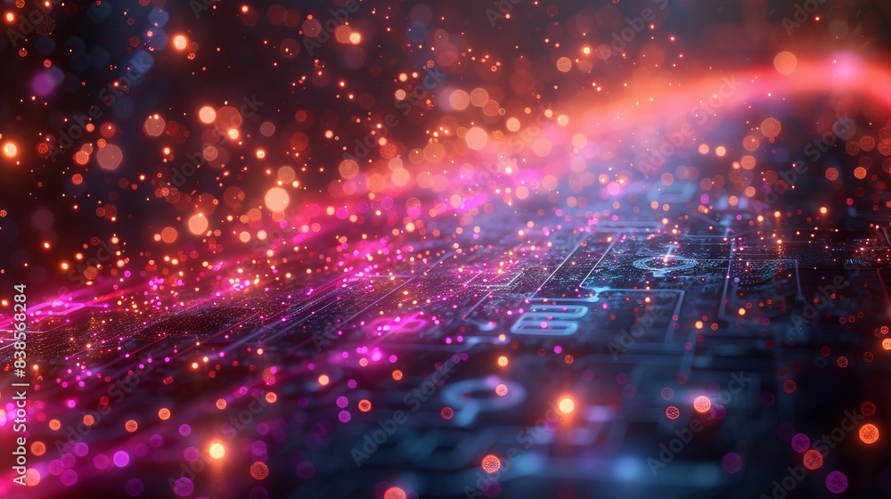 Poster ai artificial intelligence concept deep learning and digital transformation