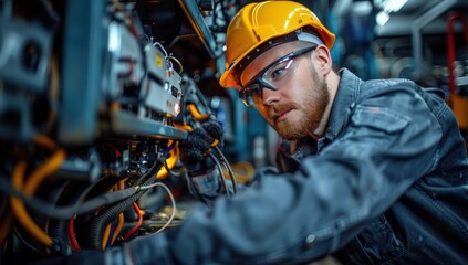 Focus on the technician's confident demeanor as they complete the job, exuding competence and reliability.