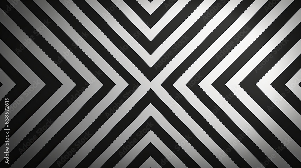 Poster geometric pattern with stripes seamless vector background with black texture