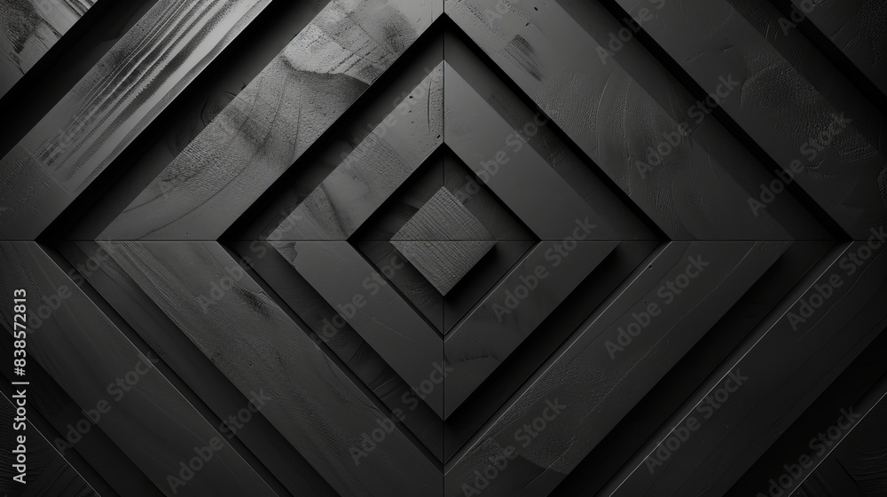 Poster geometric pattern with stripes seamless vector background with black texture
