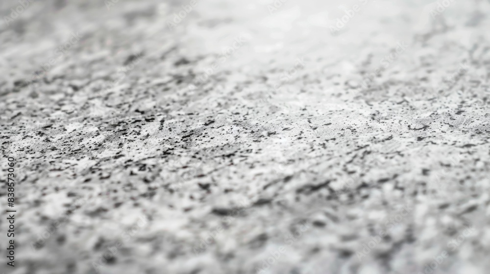 Poster a smooth and reflective surface of a light grey granite countertop highlighting the subtle variation