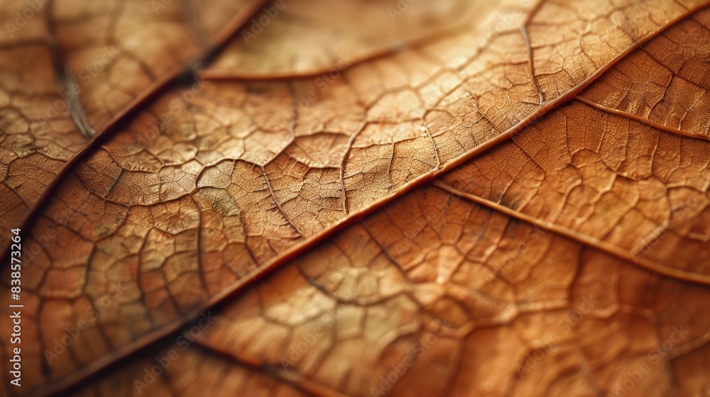 Poster from a close perspective the leafs texture closely resembles that of with wrinkles creases and imper