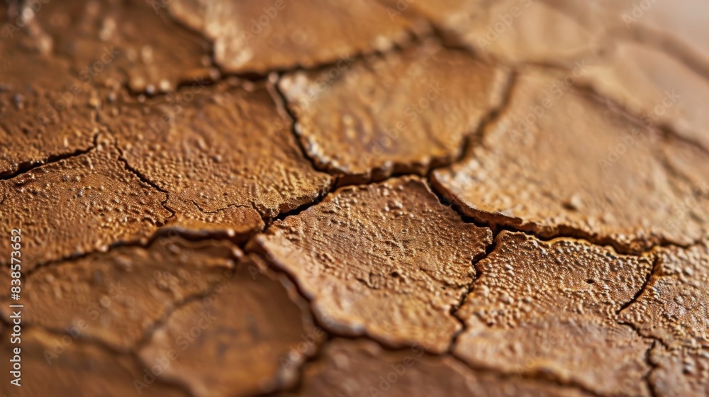Poster from a macro perspective its easy to see the intricate details of this smooth clay surface. the tiny