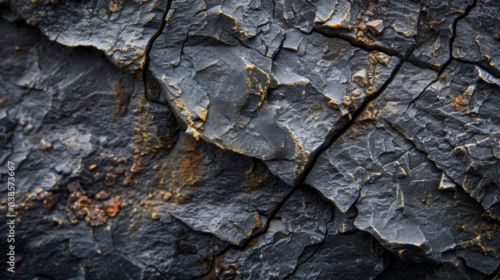 Poster the texture is uneven and rough with small jagged edges jutting out at various angles