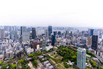 Fototapeta premium 展望台から望む高層ビル群