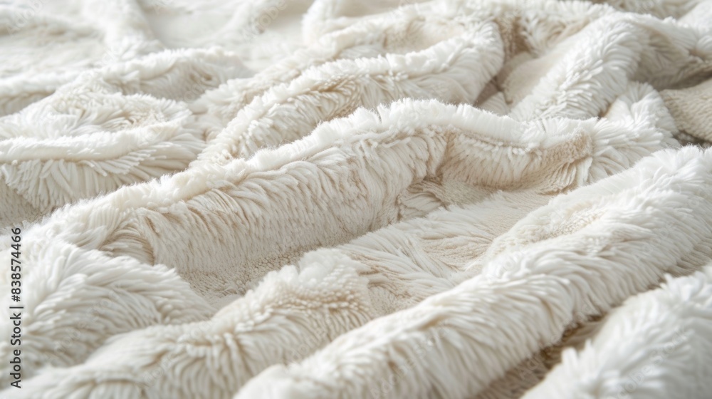 Poster soft furry fluff this closeup image showcases the fluffy texture of the throw blanket with its soft 