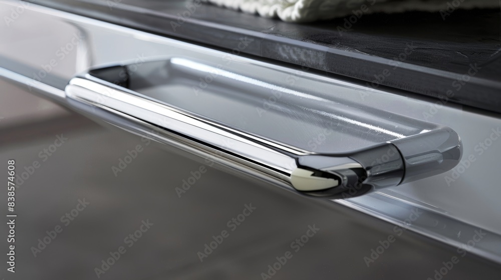 Poster cold and metallic the touch of a polished chrome handle feels cool and metallic to the fingertips ad