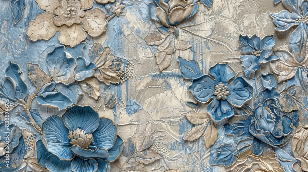 Poster this unique patterned fabric wallpaper showcases a mix of different textures combining a smooth base