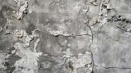 The worn weathered appearance of this concrete accent wall is further emphasized in a closeup shot revealing cracks chips and scratches that add a rustic charm to the overall texture