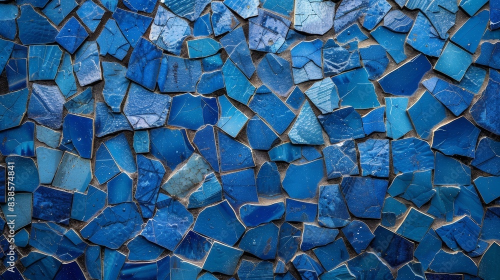Poster rough mosaic texture the closeup highlights the intricate and uneven texture of small mosaic tiles i