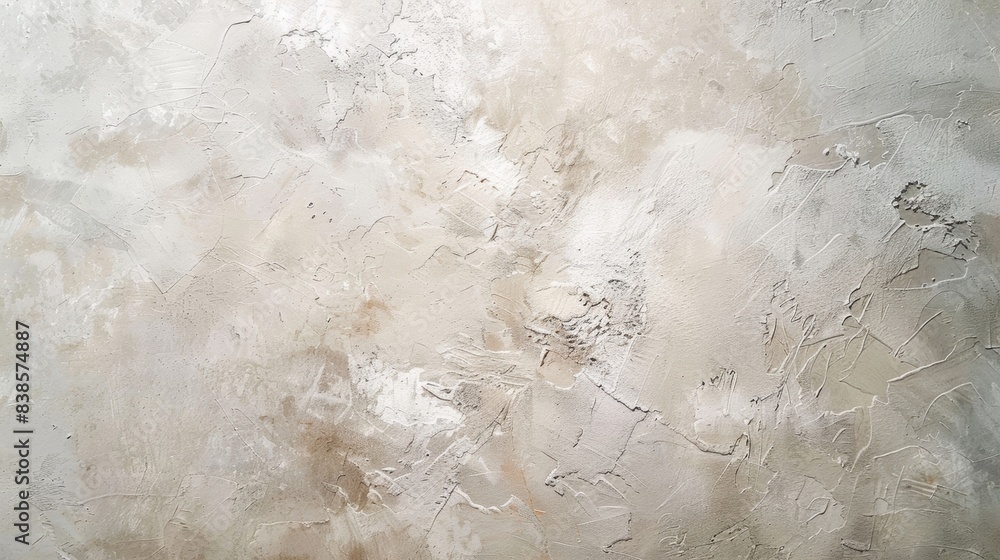 Aufkleber a closeup of a freshly painted plaster wall with its smooth finish and subtle brush strokes creating