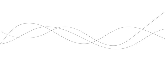 Wave lines vector illustration. Curve wave seamless pattern. Line art striped graphic template.