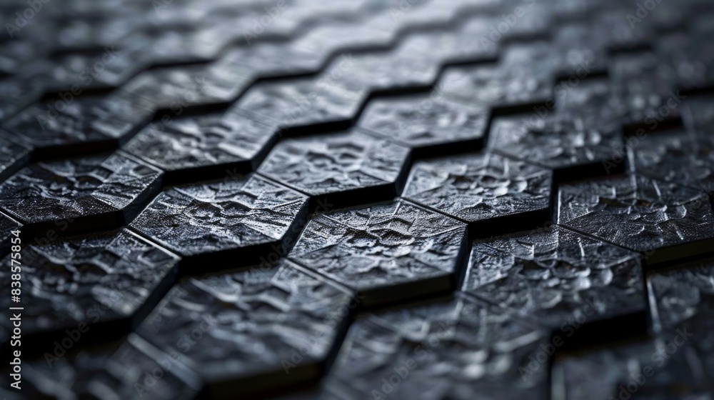 Poster upon closer inspection the surface of the graphene sheet reveals a rich texture of interlocking hexa