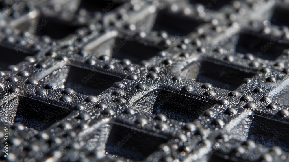 Poster a series of small shallow divots on the rubbers surface create a comfortable and nonslip grip