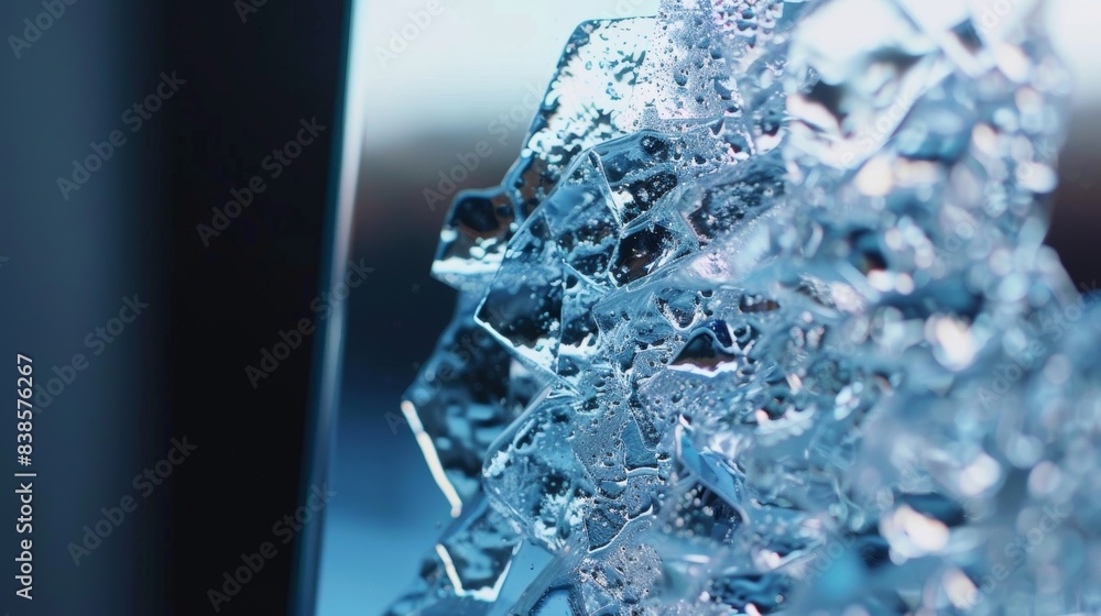 Poster crystal clarity from up close the clarity and sharpness of a transparent led screen become apparent 