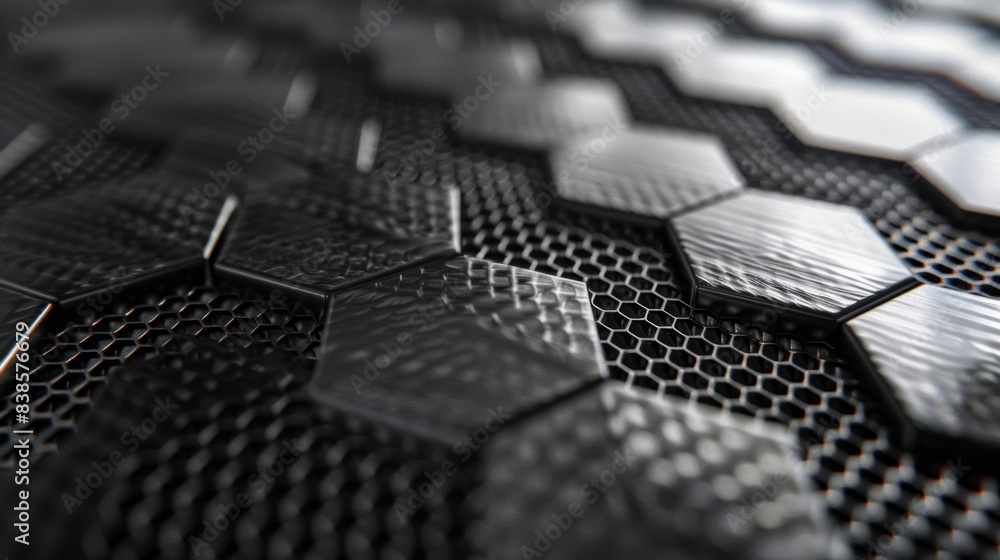 Poster the metallic sheen of the carbonbased material reflecting light and adding a sleek and modern aesthe