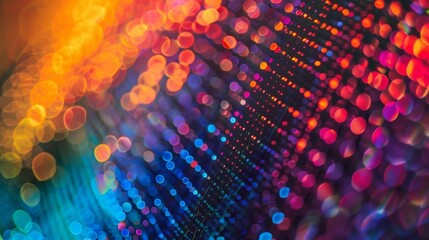Obraz premium A texture of minute tightly packed quantum dots forming an almost mosaiclike surface on a display screen