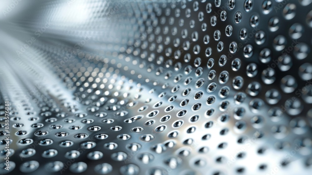 Aufkleber the polished metal surface is etched with tiny dots creating a subtle texture that catches the light